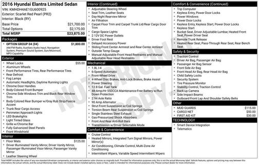2016 Hyundai ELANTRA Limited