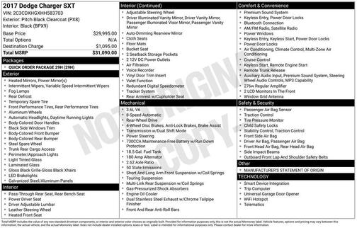 2017 Dodge Charger SXT