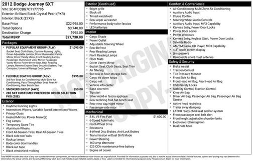 2012 Dodge Journey SXT