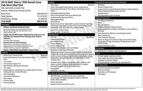 2018 GMC Sierra 1500 Denali