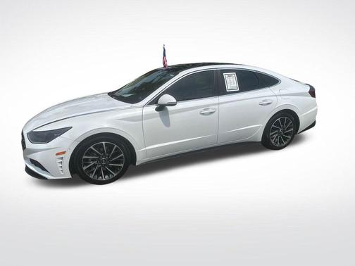 Quartz White 2021 Hyundai SONATA Limited