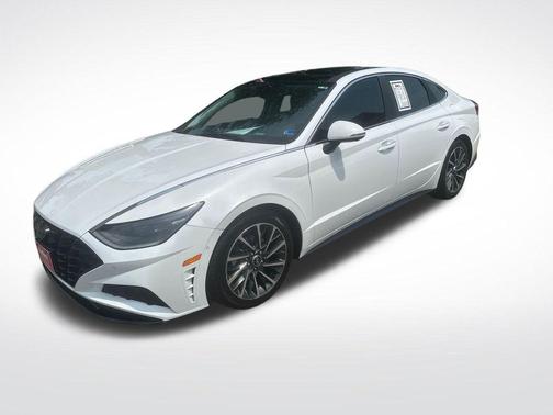 Quartz White 2021 Hyundai SONATA Limited