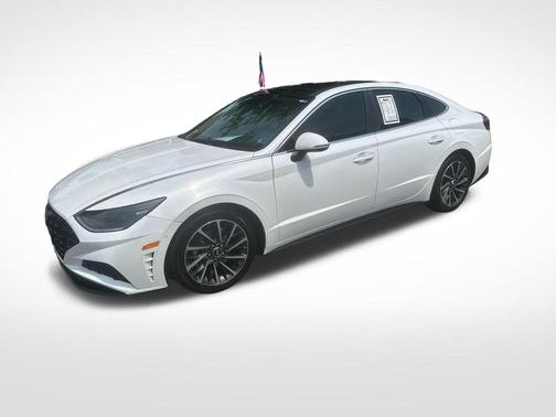 Quartz White 2021 Hyundai SONATA Limited