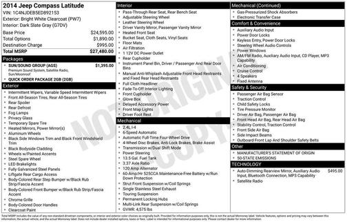 2014 Jeep Compass Latitude