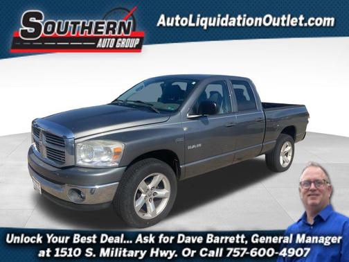 Mineral Gray Metallic Clearcoat 2008 Dodge Ram 1500 SLT Quad Cab
