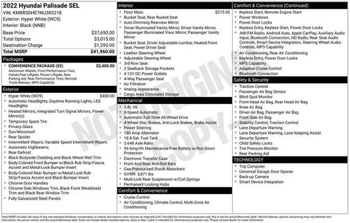 2022 Hyundai PALISADE SEL