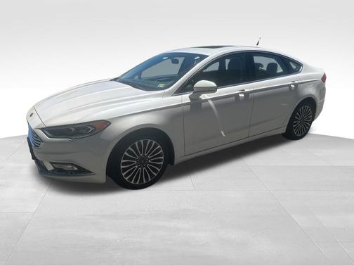 White Platinum Clearcoat Metallic 2017 Ford Fusion SE