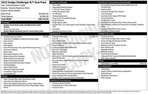 2022 Dodge Challenger R/T Scat Pack