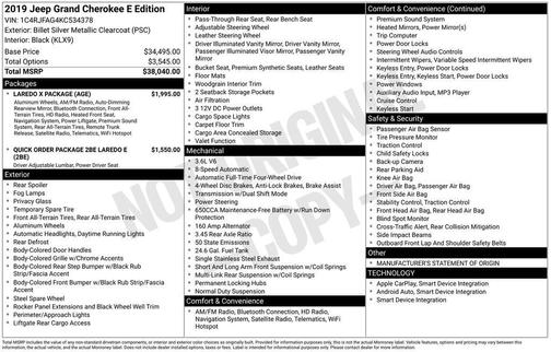 2019 Jeep Grand Cherokee Laredo
