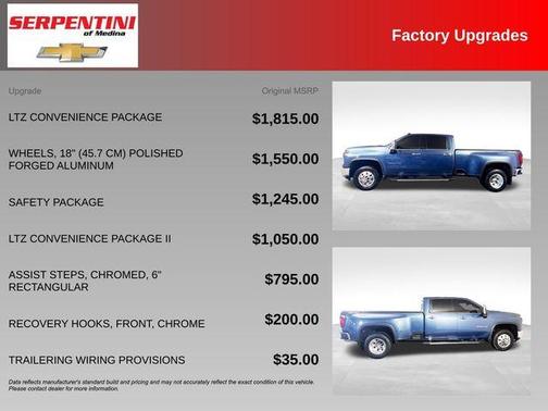 Lakeshore Blue Metallic 2025 Chevrolet Silverado 3500 LTZ