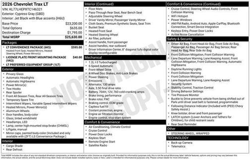 Cypress 2026 Chevrolet Trax LT