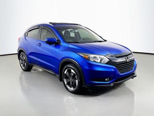 Aegean Blue Metallic 2018 Honda HR-V EX-L w/Navigation