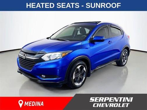 Aegean Blue Metallic 2018 Honda HR-V EX-L w/Navigation