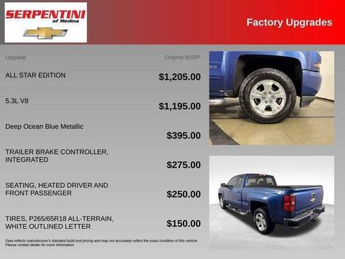 Deep Ocean Blue Metallic 2017 Chevrolet Silverado 1500 LT