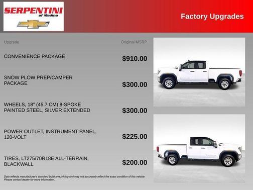 Summit White 2025 GMC Sierra 2500 Pro