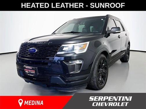 Agate Black Metallic 2019 Ford Explorer sport