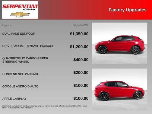 Rosso 2018 Alfa Romeo Stelvio Quadrifoglio