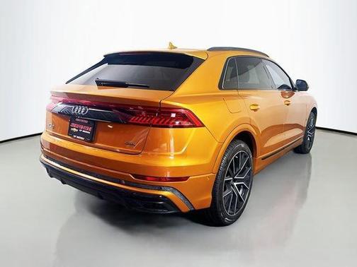 Dragon Orange Metallic 2021 Audi Q8 55 Premium Plus