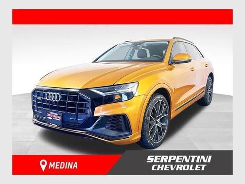 Dragon Orange Metallic 2021 Audi Q8 55 Premium Plus
