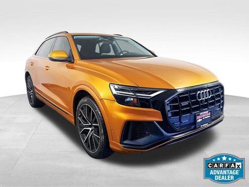 Dragon Orange Metallic 2021 Audi Q8 55 Premium Plus