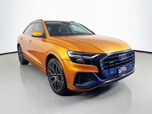 Dragon Orange Metallic 2021 Audi Q8 55 Premium Plus