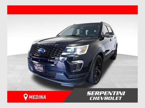 Black 2019 Ford Explorer sport