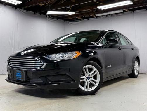 Black 2018 Ford Fusion Hybrid S