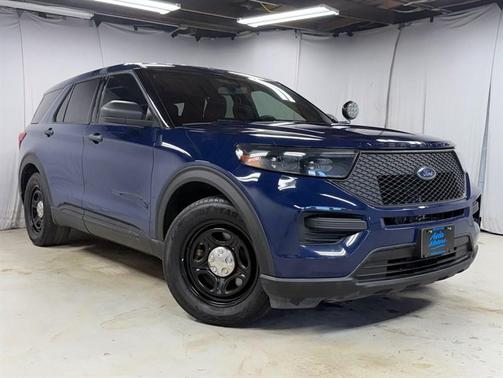Blue 2020 Ford Utility Police Interceptor Base