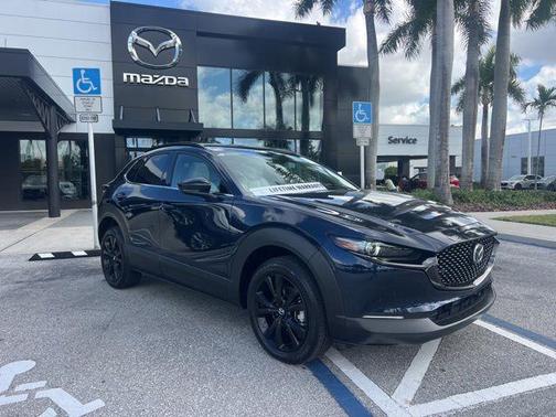 Deep Crystal Blue Mica 2025 Mazda CX-30 Premium Package