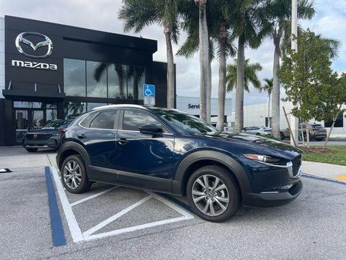 Deep Crystal Blue Mica 2025 Mazda CX-30 2.5 S Preferred Package
