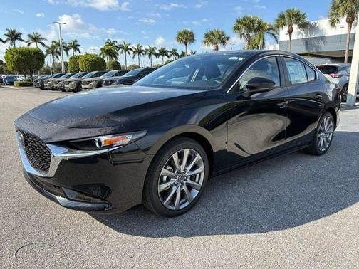 Jet Black Mica 2026 Mazda Mazda3 FWD w/Preferred Package