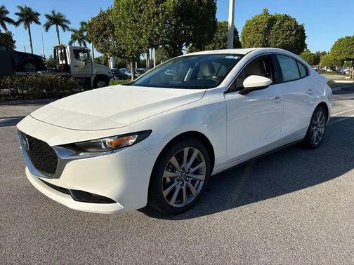 Snowflake White Pearl 2026 Mazda Mazda3 FWD w/Preferred Package