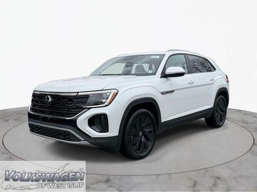 Opal White 2026 Volkswagen Atlas Cross Sport 2.0T SE w/Technology 4MOTION