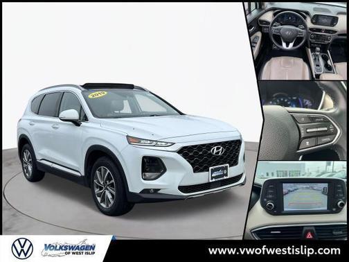 Quartz White 2019 Hyundai SANTA FE Limited 2.4