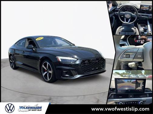 Mythos Black Metallic 2023 Audi A5 Sportback 45 S Line Premium Plus