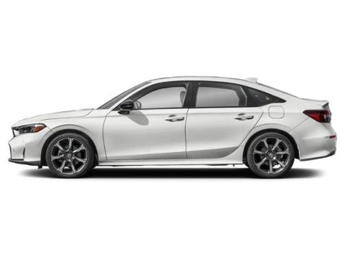 Platinum White Pearl 2026 Honda Civic Hybrid Sport Touring