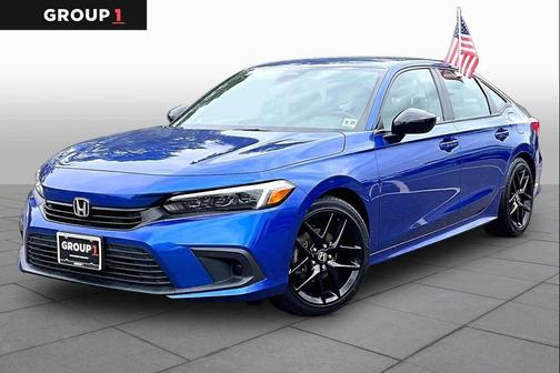Aegean Blue Metallic 2023 Honda Civic Sport