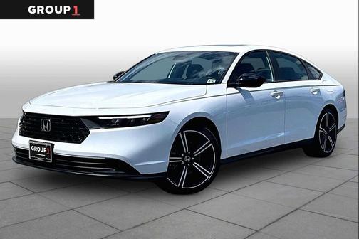 Platinum White Pearl 2026 Honda Accord Hybrid Sport