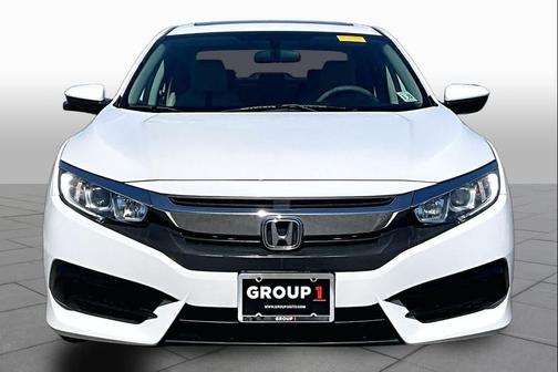 White 2018 Honda Civic EX