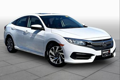 White 2018 Honda Civic EX