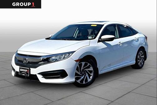 White 2018 Honda Civic EX