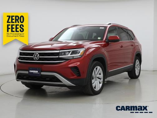 Red 2021 Volkswagen Atlas SEL