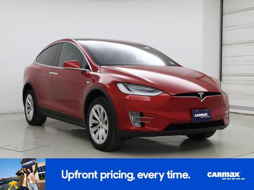 Red 2020 Tesla Model X Long Range Plus