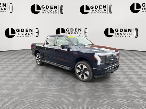 Antimatter Blue Metallic 2025 Ford F-150 Lightning Platinum