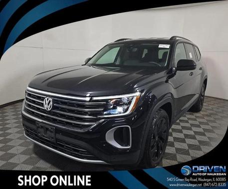 Deep Black Pearl 2024 Volkswagen Atlas 2.0T SE w/Technology 4MOTION