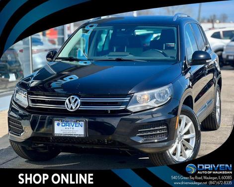 Deep Black Pearl 2017 Volkswagen Tiguan 2.0T Wolfsburg Edition