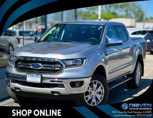 Iconic Silver Metallic 2021 Ford Ranger LARIAT 4WD SuperCrew 5' Box
