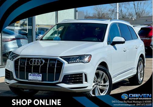 Glacier White Metallic 2023 Audi Q7 55 Premium Plus