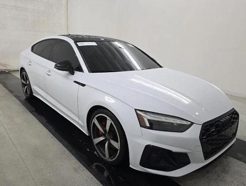 Glacier White Metallic 2023 Audi A5 Sportback 45 S Line Premium Plus