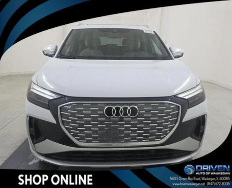 Glacier White Metallic 2023 Audi Q4 e-tron Premium 50 quattro